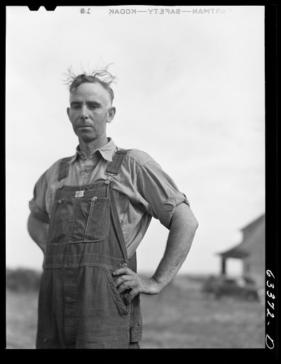 Untitled photo, possibly related to: Russell S. Else, Nebraska drought farmer who moved to Douglas County, Wisconsin three years ago. His FSA (Farm Security Administration) loan has been fully paid
