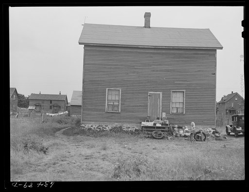 Company house at Franklin Mine, Michigan. Copper mining town