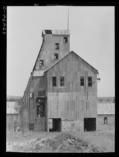 Abandoned mine shaft. South Range, Michigan
