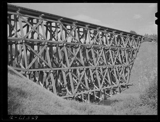 Railroad trestle. Ontonagon County, Michigan