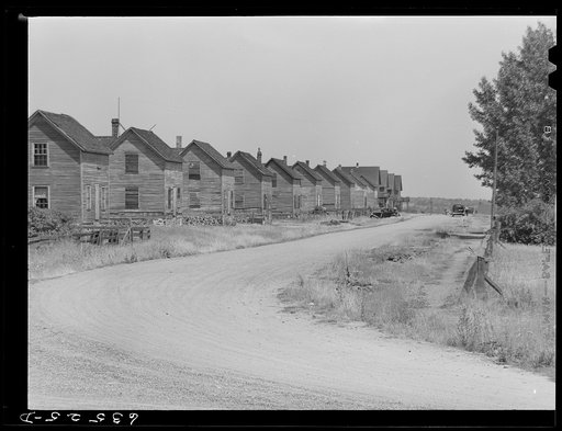 Company houses at Franklin Mine, Michigan