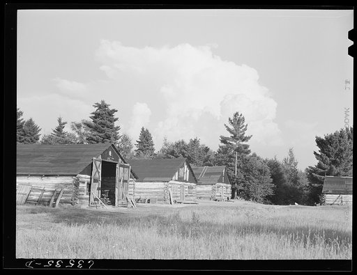 Deserted lumber camp. Ontonagon County, Michigan