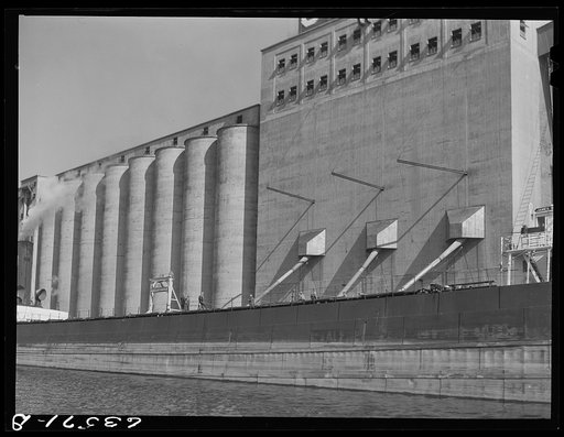 Loading grain boat at Occident elevator. Duluth, Minnesota