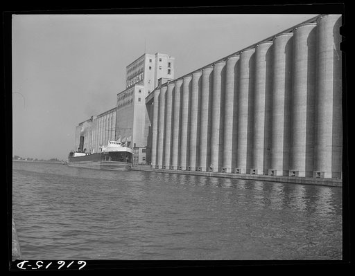 Grain boat loading at Occident elevator. Duluth, Minnesota