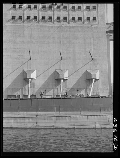 Grain boat loading at Occident elevator. Duluth, Minnesota