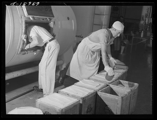 Packing butter in Friday boxes. Portage, Wisconsin