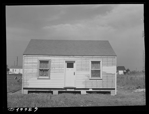 Newly built house on outskirts of Detroit, Michigan