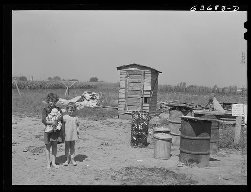 Children of defense worker from Minnesota living in Daniels trailer park on outskirts of Detroit, Michigan