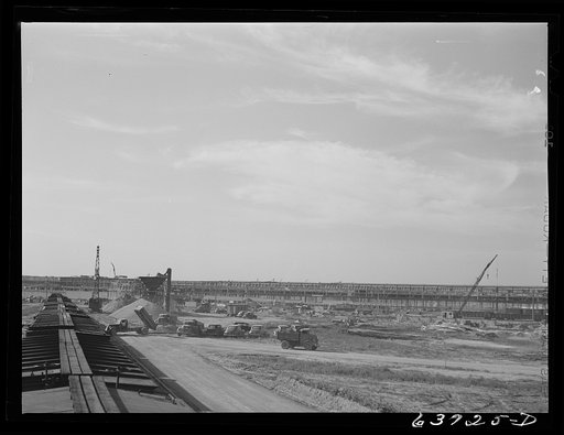 Ford bomber plant under construction near Ypsilanti, Michigan