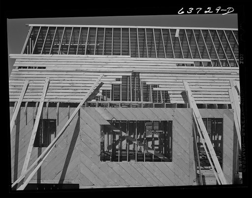 House in construction near Midland, Michigan