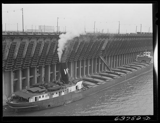 Iron ore docks at Allouez, Wisconsin