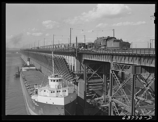 Iron ore docks. Allouez, Wisconsin