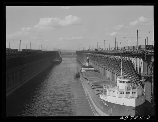 Iron ore docks at Allouez, Wisconsin