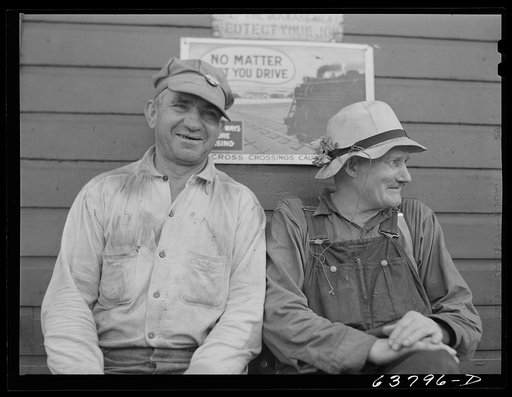 Ore dock workers. Allouez, Wisconsin