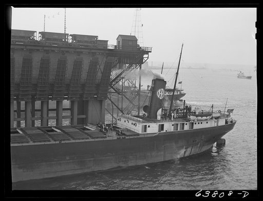 Untitled photo, possibly related to: Iron ore docks. Allouez, Wisconsin