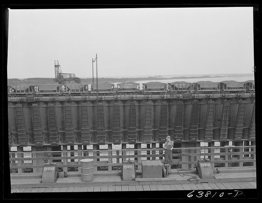 Iron ore docks at Allouez, Wisconsin