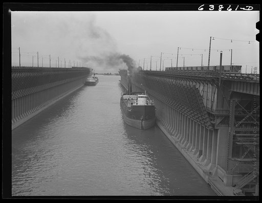 Untitled photo, possibly related to: Ore docks at Allouez, Wisconsin