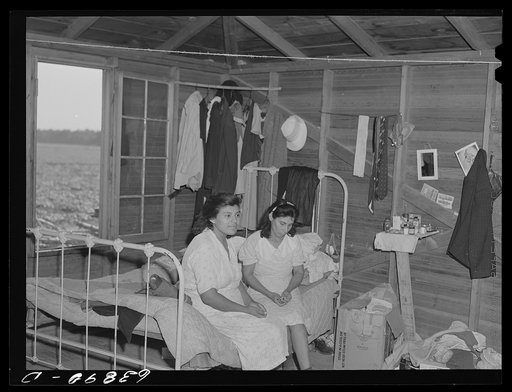 Interior of house rented to Mexican workers by Michigan Sugar Company. Saginaw County, Michigan