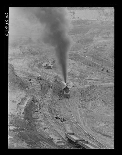 World's largest open pit iron mine, Hull-Rust-Mahoning, near Hibbing, Minnesota