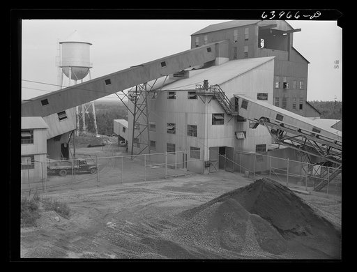 Concentration plant for Danube mine near Bovey, Minnesota