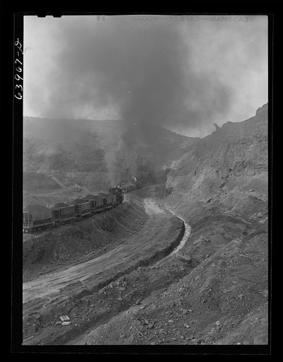 Untitled photo, possibly related to: World's largest open pit mine, Hull Rust Mahoning. Near Hibbing, Minnesota
