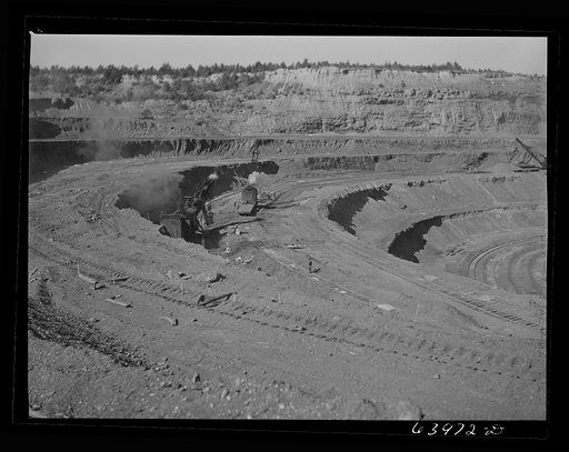 Untitled photo, possibly related to: Mahoning pit. Hibbing, Minnesota