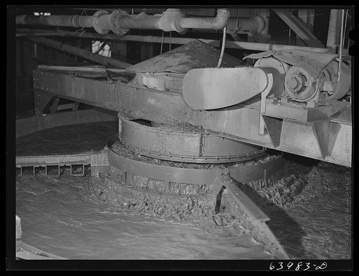 Washing ore in concentration plant for Danube mine. Bovey, Minnesota