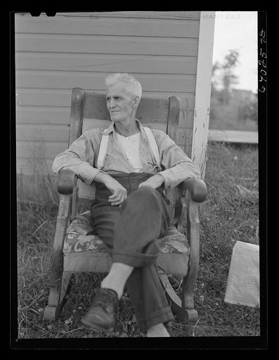 Old lumberjack. Trout Creek, Michigan