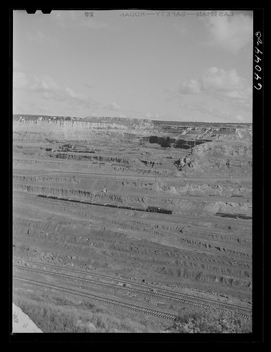 Untitled photo, possibly related to: World's largest open pit iron mine, the Hull-Rust-Mahoning. Hibbing, Minnesota