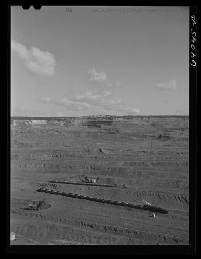 World's largest open pit iron mine, the Hull-Rust-Mahoning. Hibbing, Minnesota