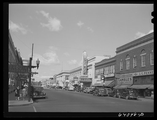 Main street of Hibbing, Minnesota