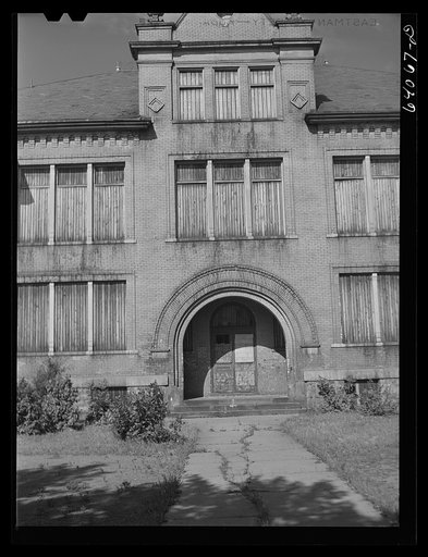Closed school in North Hibbing, Minnesota