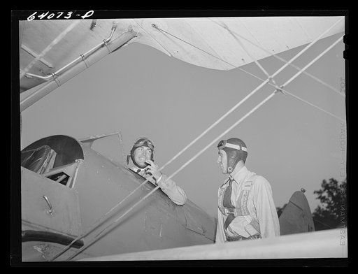 Students under the Civilian Pilot Training Program. Congressional Airport. Rockville, Maryland