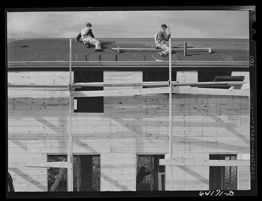 Construction of homes for defense workers. Greenbelt, Maryland