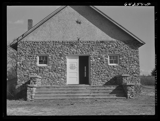 Newton County, Missouri. Camp Crowder area. Community hall on land bought up by the Army for Camp Crowder construction