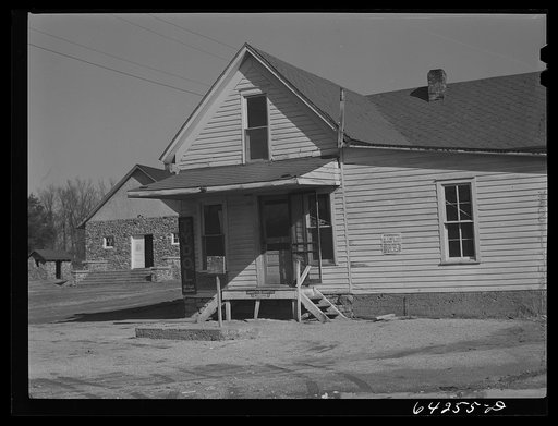 Newton County, Missouri. Camp Crowder area. Community hall on land bought up by the Army for Camp Crowder construction