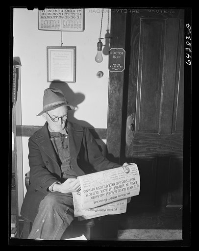 Farmer waiting to see the doctor. Oran, Missouri