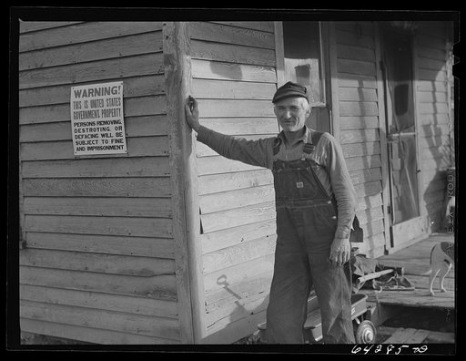 Newton County, Missouri. Camp Crowder area. James Mallory, Ozark farmer whose land has been bought by the Army for construction. With the aid of FSA (Farm Security Administration), he will move to a farm in Bates County one hundred miles north, in the corn belt