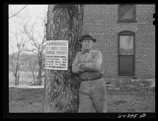 Untitled photo, possibly related to: Newton County, Missouri. Camp Crowder area. Mr. Casement, farmer in the area bought by the Army for construction. He has bought a farm nearby