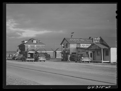 Union County, Illinois. Gas station and road house