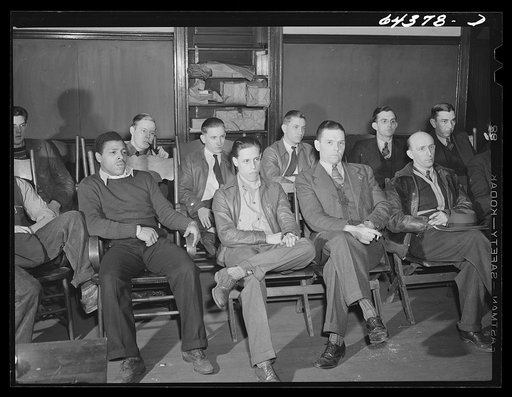 Untitled photo, possibly related to: Portsmouth, Ohio. "Hams" (amateur radio operators) of Portsmouth and vicinity meeting to organize for civilian defense