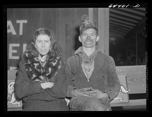 Pomeroy, Ohio. Coal miner and his wife