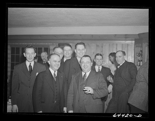 Portsmouth, Ohio. Newly-initiated members of the Elks at banquet
