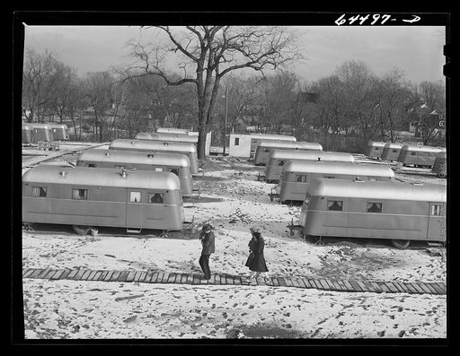 Burlington, Iowa. Acres unit FSA (Farm Security Administration) trailer camp for workers at Burlington ordnance plant