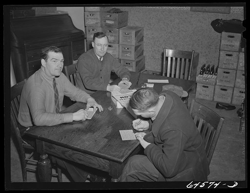 Untitled photo, possibly related to: Plato, Minnesota. Selective Service registration for men twenty to forty-four not previously registered