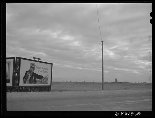 Mina, South Dakota (vicinity.) National Manufacturers Association signboard