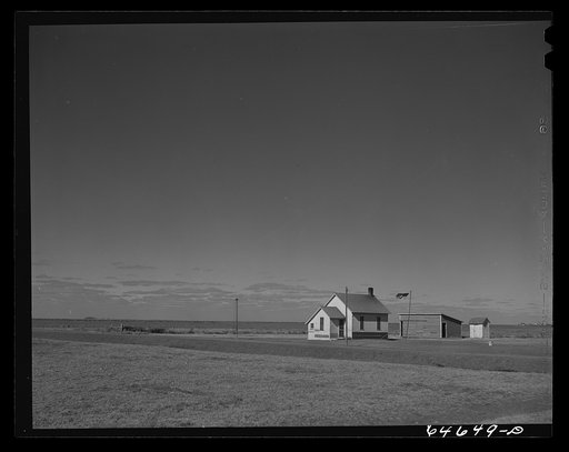 Faulk County, South Dakota. Country school