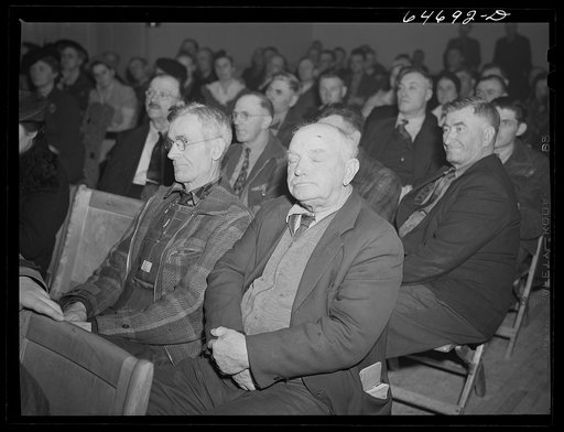 Williston, North Dakota. Farmers union meeting