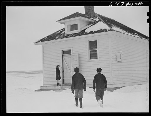 Stark County, North Dakota. Rural school