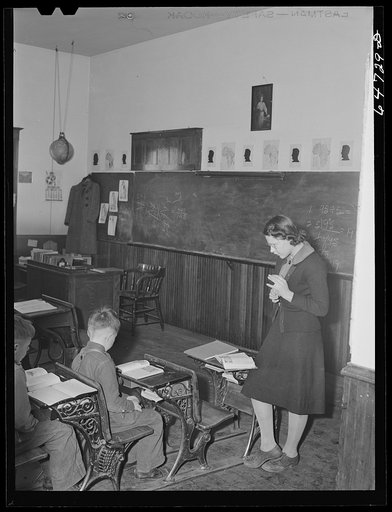 Stark County, North Dakota. Rural school